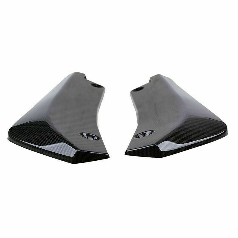 Pair Auto Carbon Fiber Style Rear Bumper Lip Diffuser Splitter Canard Protector