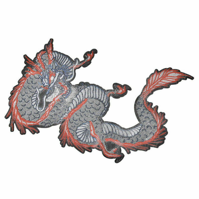 Embroidery Chinese Dragon Iron Patch Clothing Hat Bag Jeans Applique DIY Craft