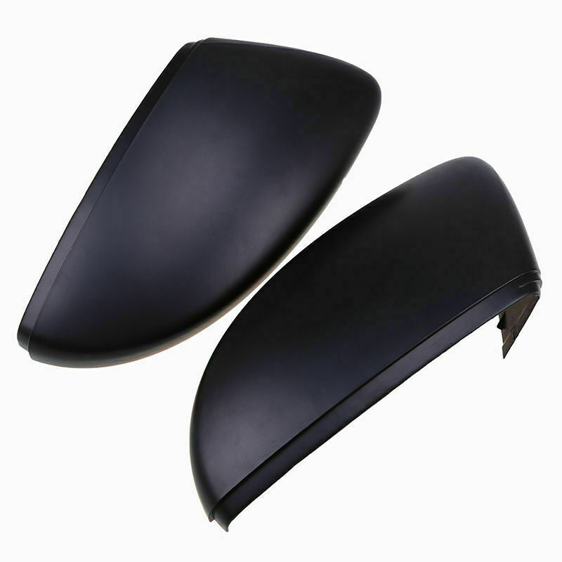 Pair Black Side RearView Mirror Cover Fit For VW Beetle/CC/Eos/Jetta/Passat