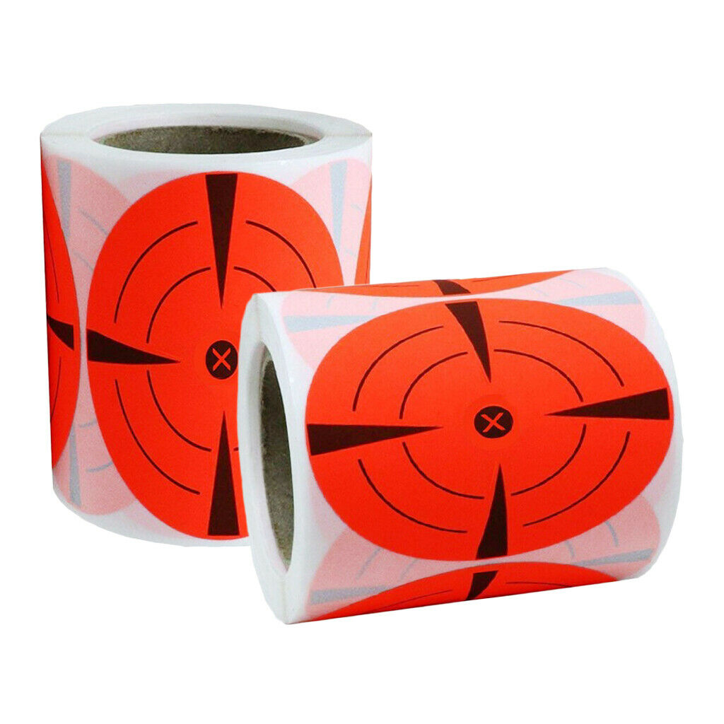 250x Shooting Targets Gun Range Pasters 3inch Circle Adhesive Stickers red