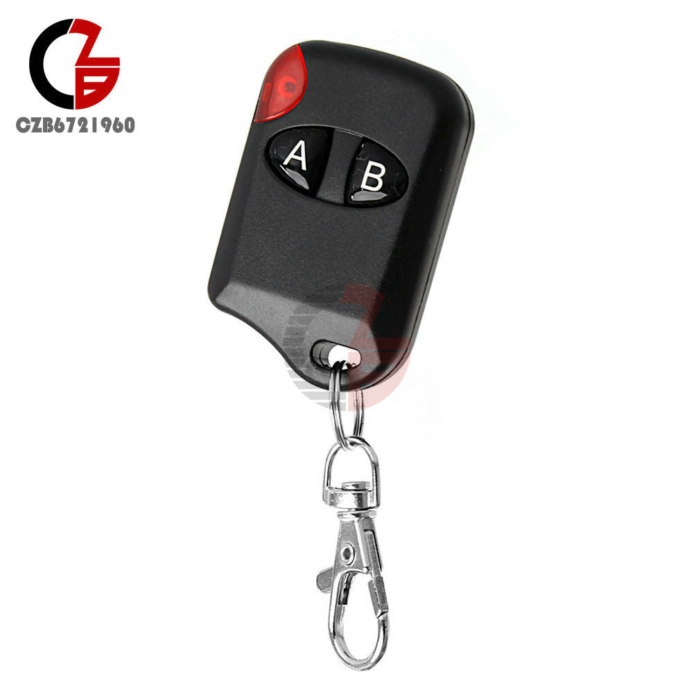2 Button RF Wireless Remote Control Transmitter Garage Door DC12V 433MHz New