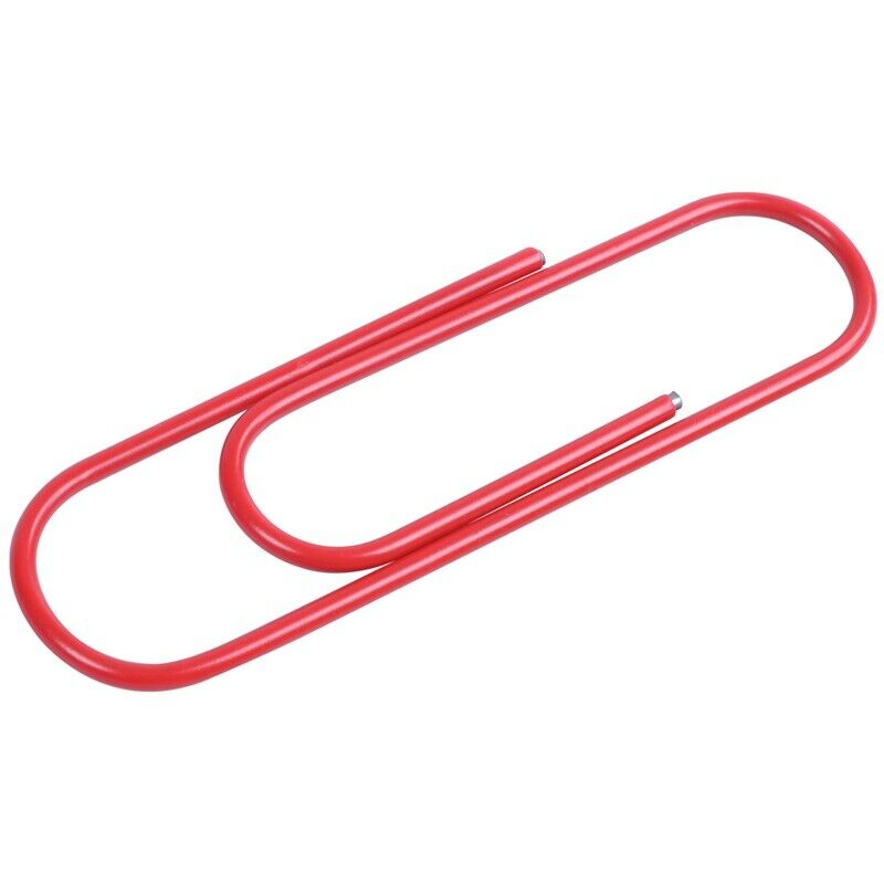 Super Large Paper Clips Vinyl Coated, 30 Pack 4 Inch Assorted Color Jumbo PapeV5