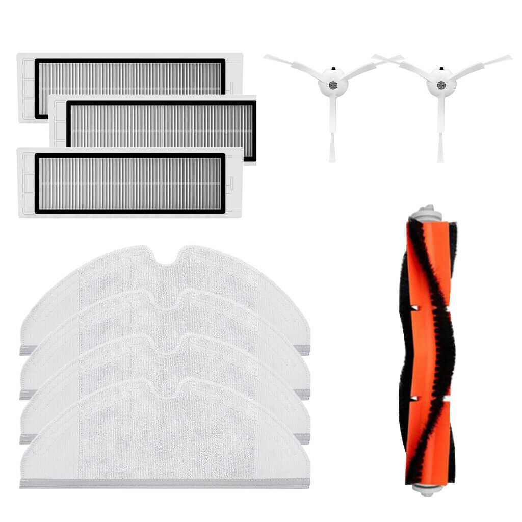 Main Brush + Side Brushes + Hepa Filters + Mopping Pads for  Mi mijia