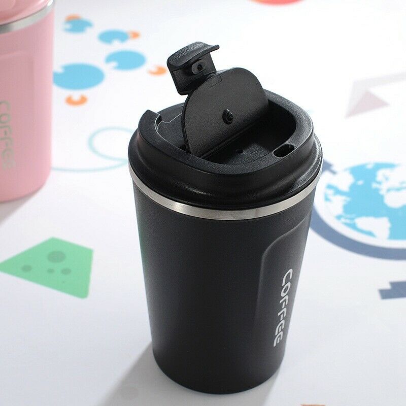 380ML Heat Preservation Coffee Mug Stainless Steel Travel Portable Mug Coffee R4