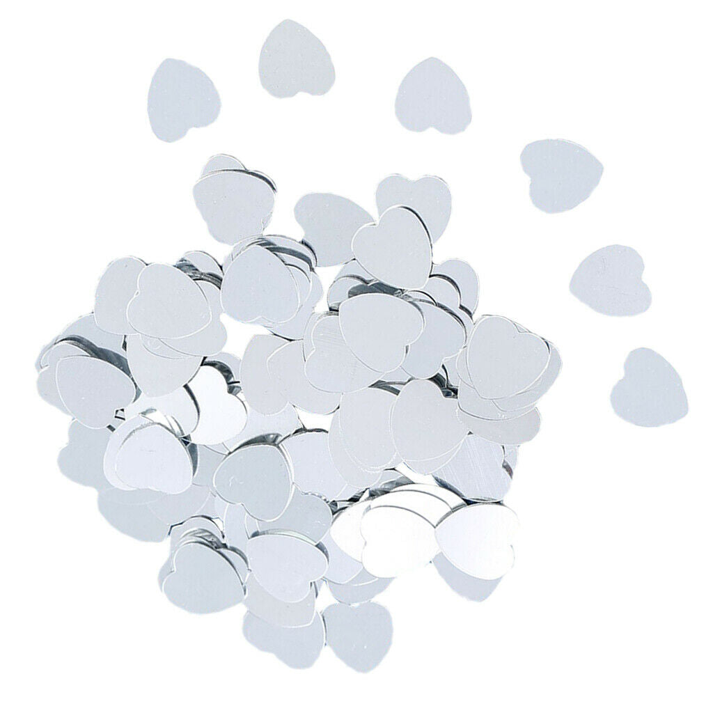 Glitter Plastic Heart Confetti for Valentine's Day Wedding Party Decorations