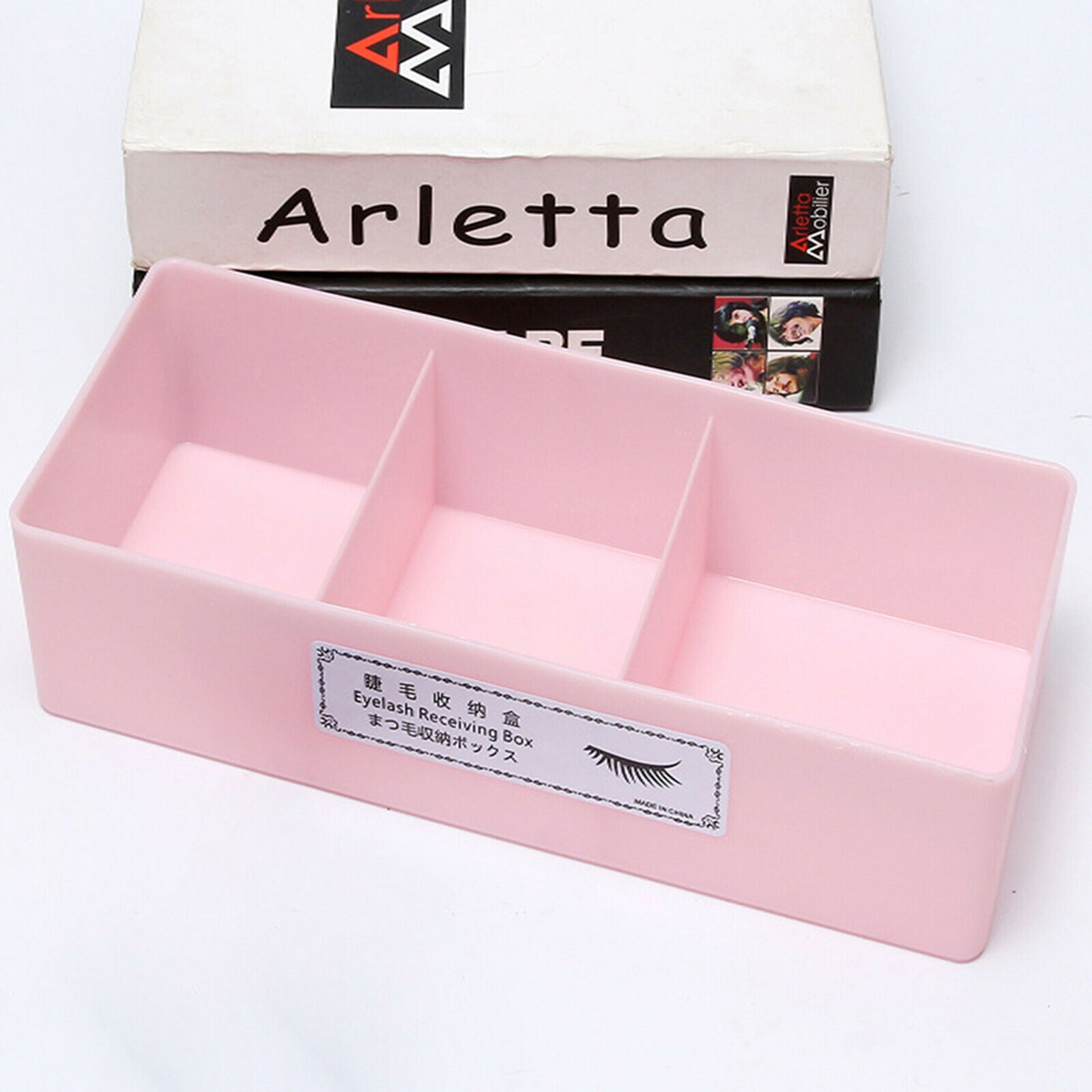 3X Eyelash Extension Tool Storage Box Container Holder for Grafting Pink