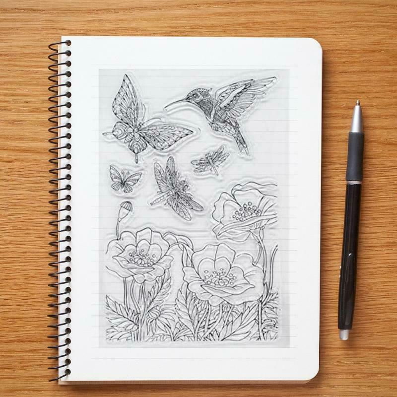 Hummingbird Silicone Clear Seal Stamp DIY Scrapbooking Embossing Photo Album