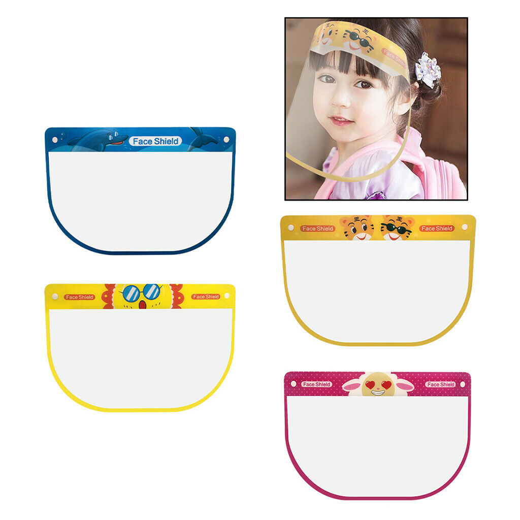 5Pcs Kids Clear Safety Full Face Shield Cover All-Round Visor   Protector