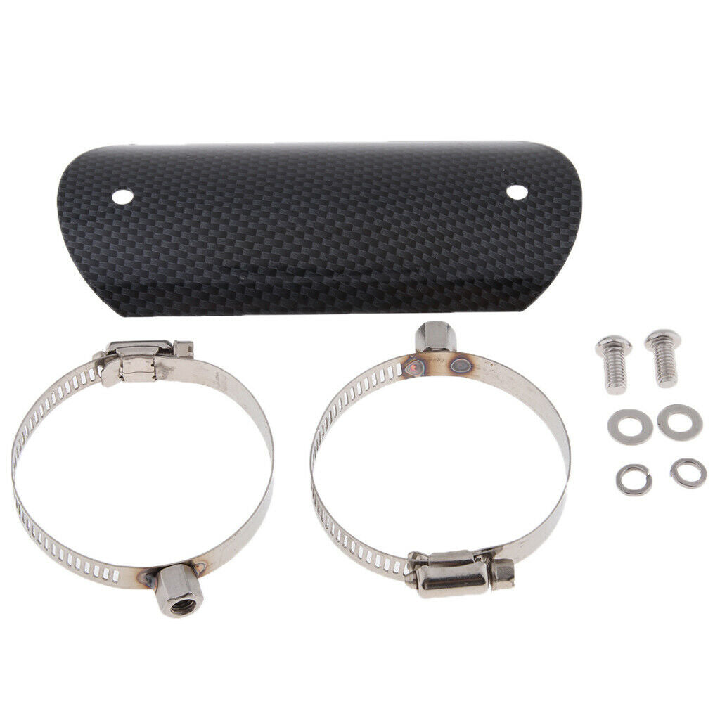 Motorcycle Chrome Exhaust Muffler Pipe Heat Shield Cover Guard Universal