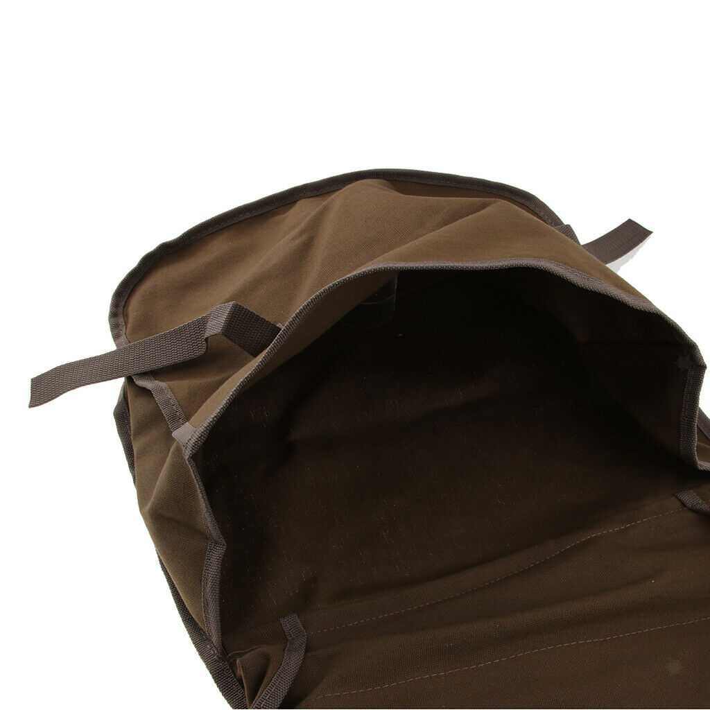 Stretched Saddlebags Rear Rack Travel Pannier Tool Pack for Rock Biker Brown