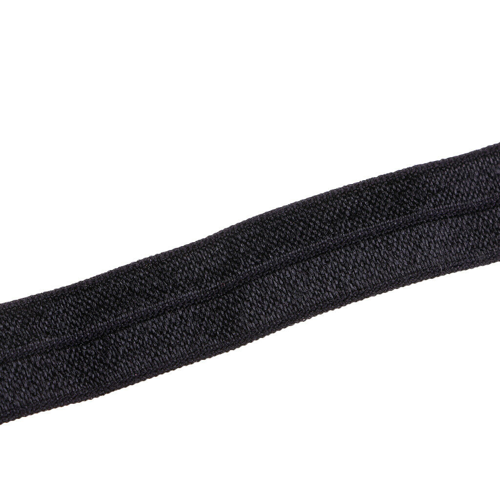 Prettyia 10 Meters Cotton Elastic Band Sewing Trims 15mm Width Black