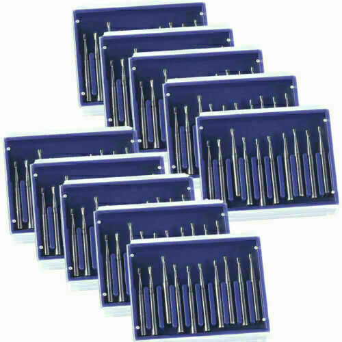 10 Boxes Dental Turbine Handpiece Burs High Speed Carbide Tungsten FG330