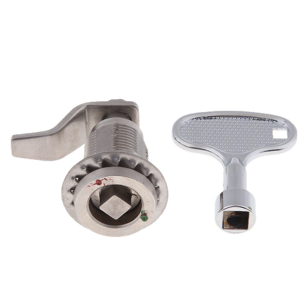 Cabinet door metal security cladding Cam Lock with square key