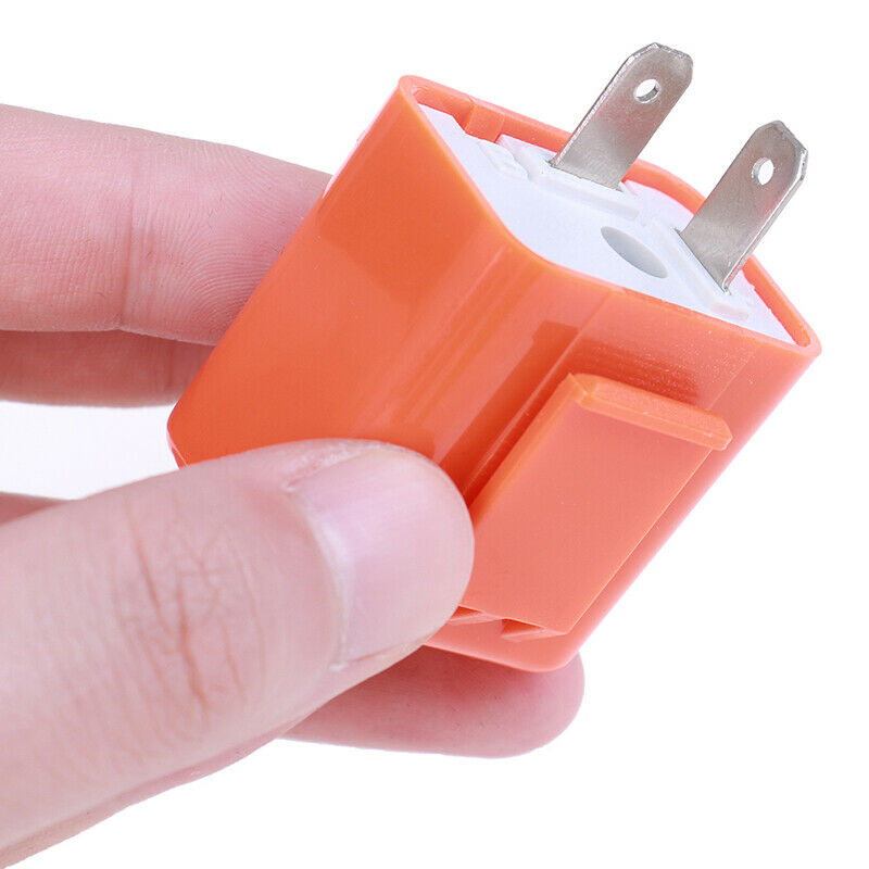 2-Pin Motorcycle Speed Adjustable LED Turn Signal Indicator Flasher Relay 1 WF
