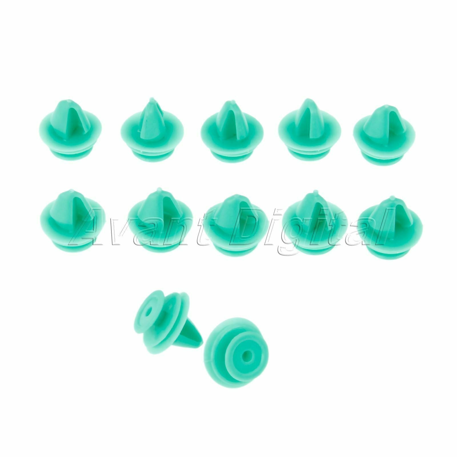 50PC Nylon Decorative Clip Green Automobile Interior Car Door Fixed Fastener
