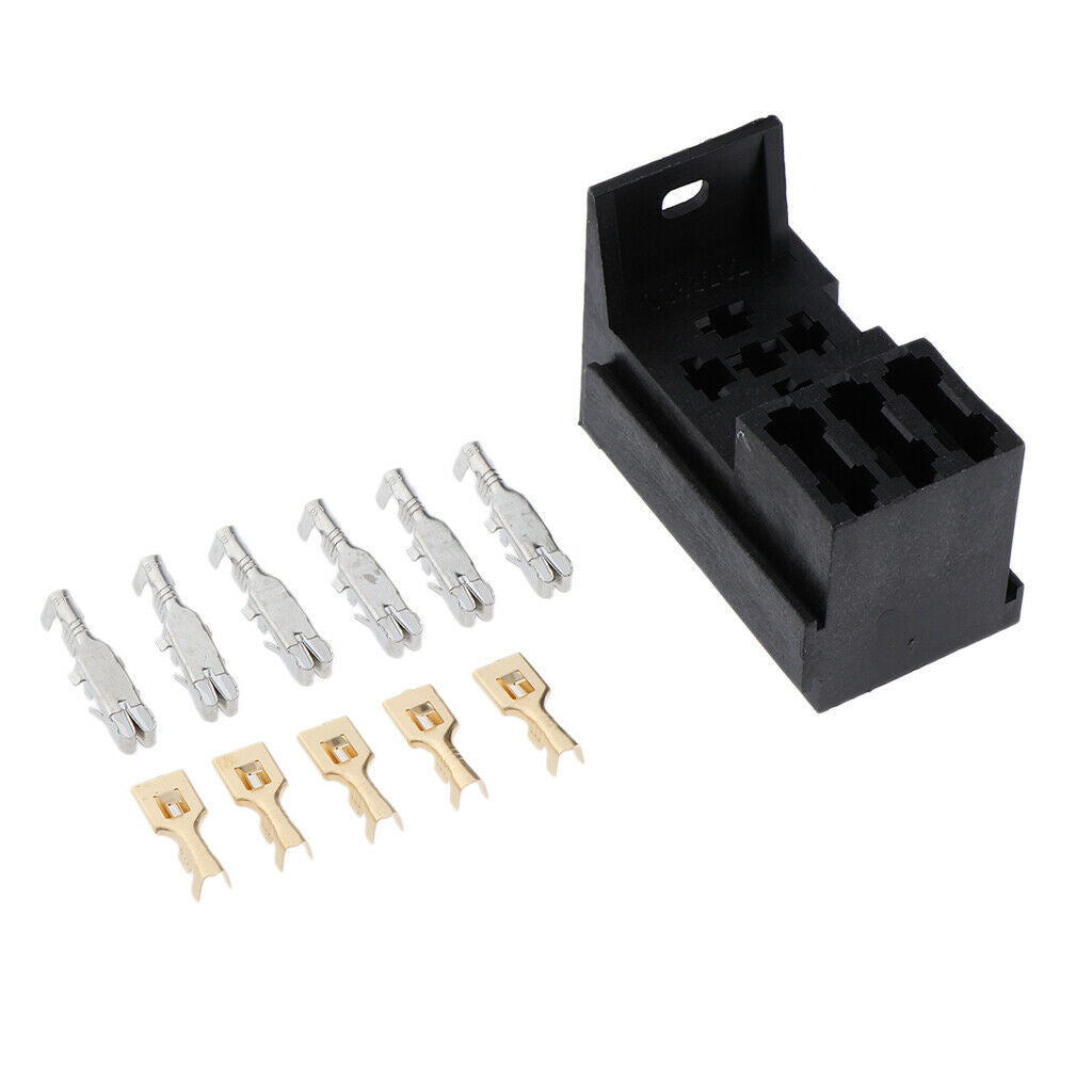 3 Way 12V  25A Automotive Relay Socket Holder