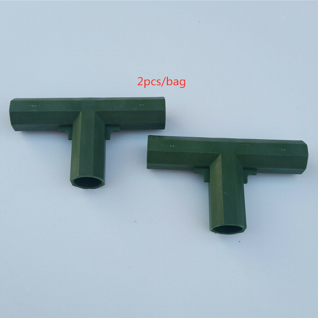 2pcs Green Greenhouse Joints for Flower Stands, Furniture, Shelves 3T
