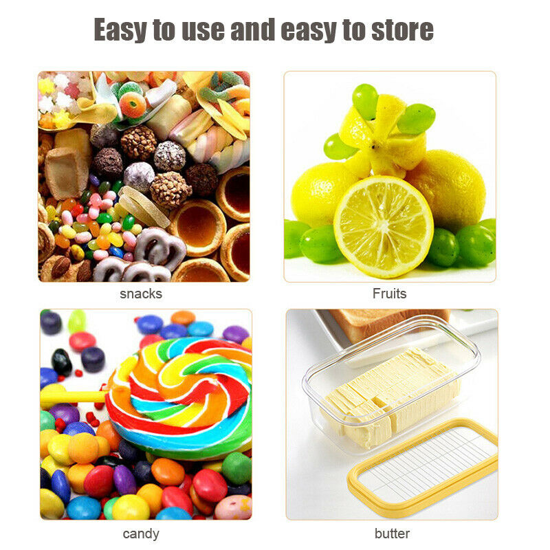 2 in 1 Butter Saver Keeper Case Refrigerator Butter Container Storage with Lid
