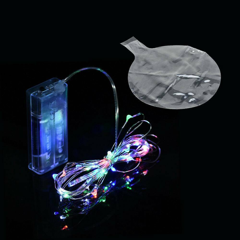18" LED Light Up Balloons Transparent Wedding Birthday Xmas Party Lights Decor~