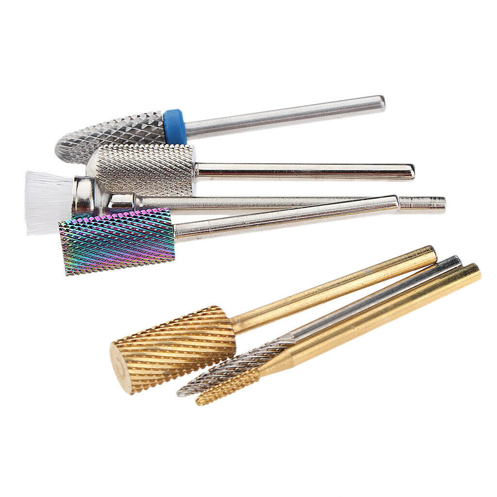 7Pcs/set Nail Art File Polishing Head for Electric Grinding Manicure Machine