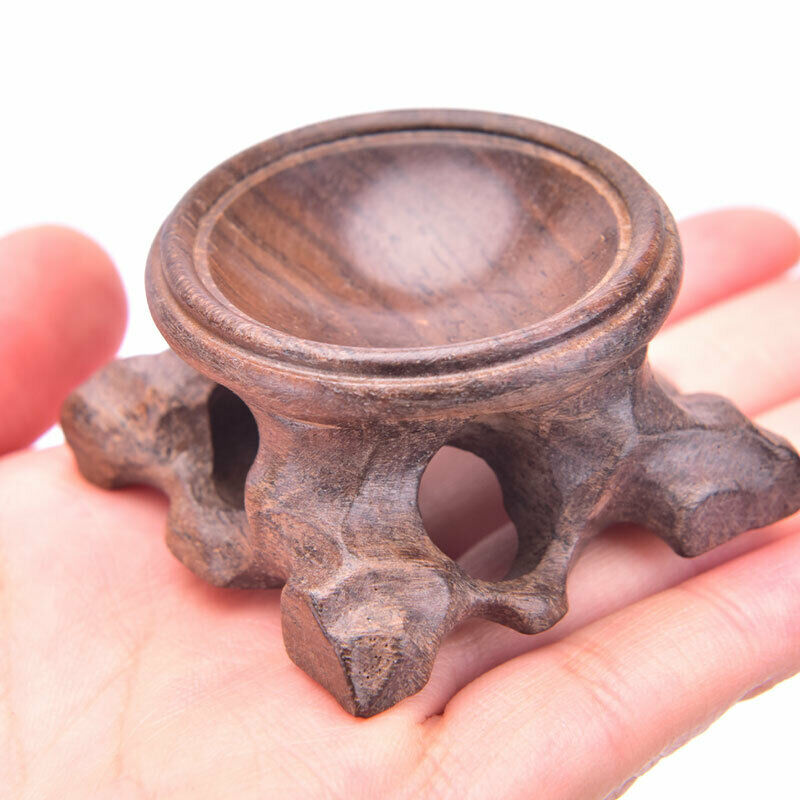 Wood Display Stand Base For Crystal Ball Sphere Globe Stone Decoration Cr.l8