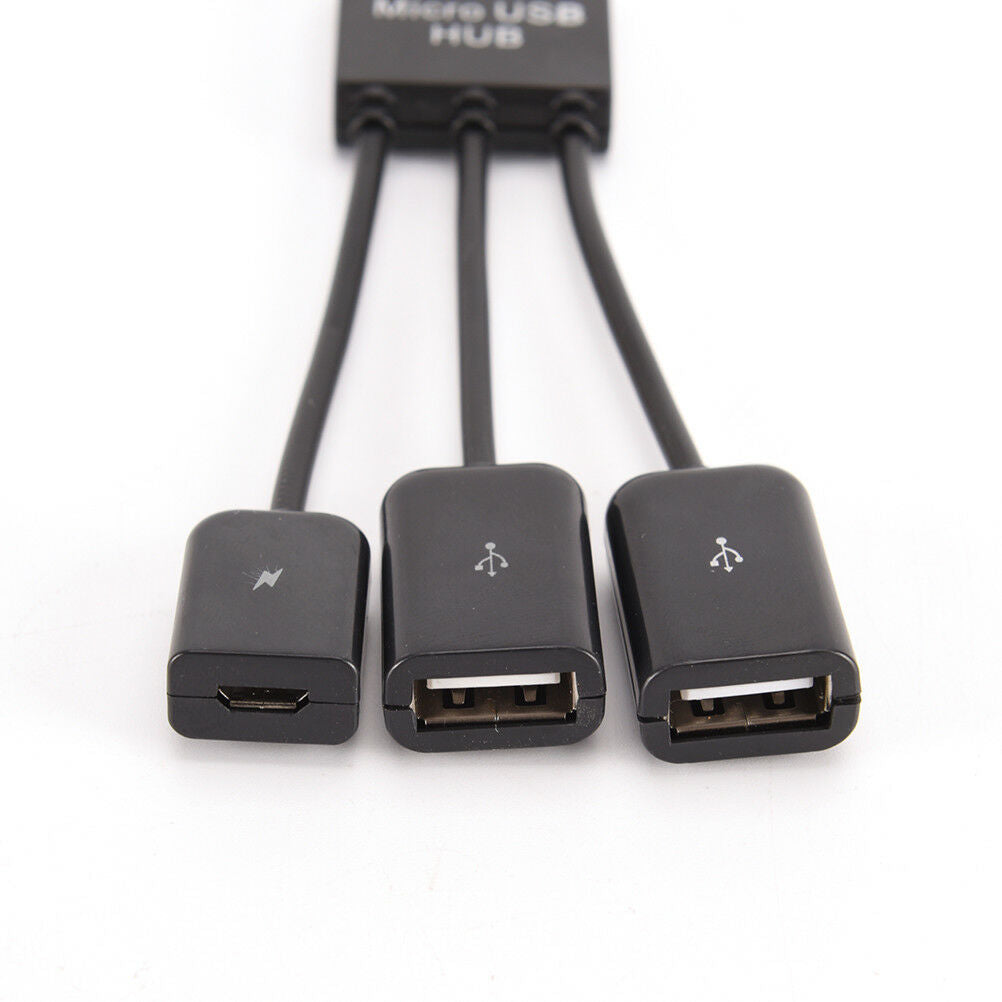 Multifunctional OTG Data Line Tablet Phone Micro usb Hub Splitter OTG Ada.l8