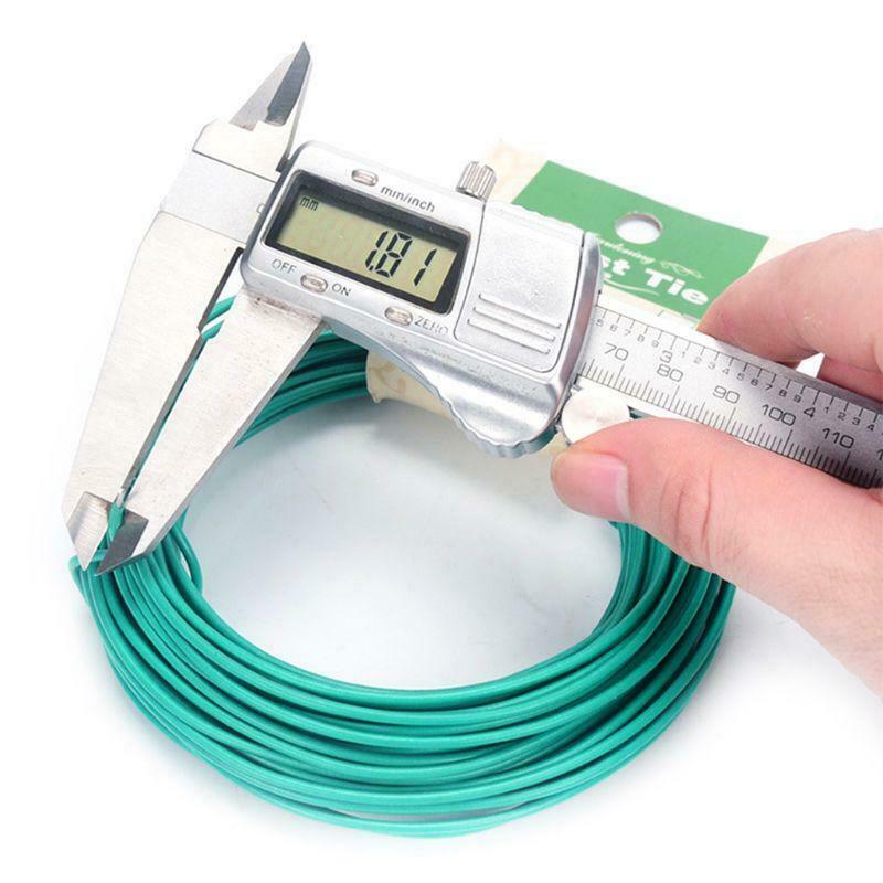 15m Plant Twist Tie Garden Wire Green Coated String DIY For Garden Training