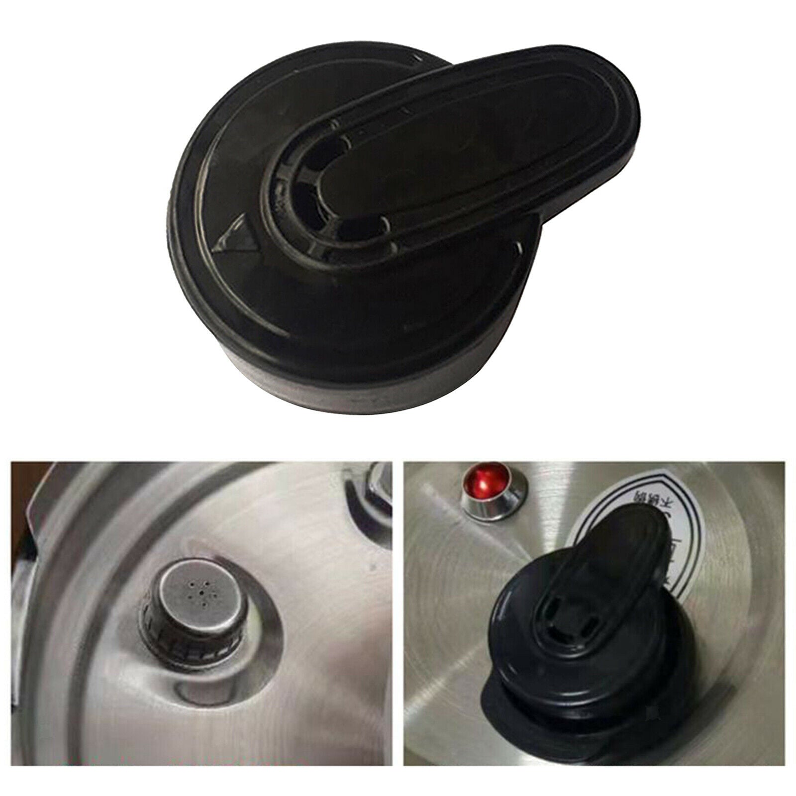 Pressure Cooker Steam Release Valve Regulator Kitchen Cookware Accessories Black