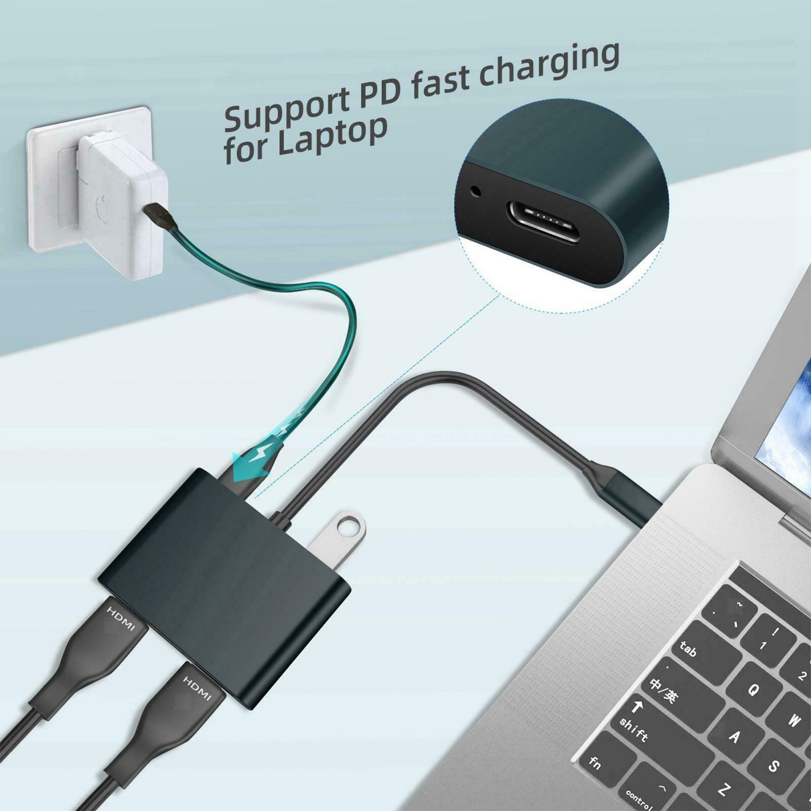 USB C to HDMI Adapter 4K 30Hz for MacBook Pro 2018/2017 Android Phone Tablet