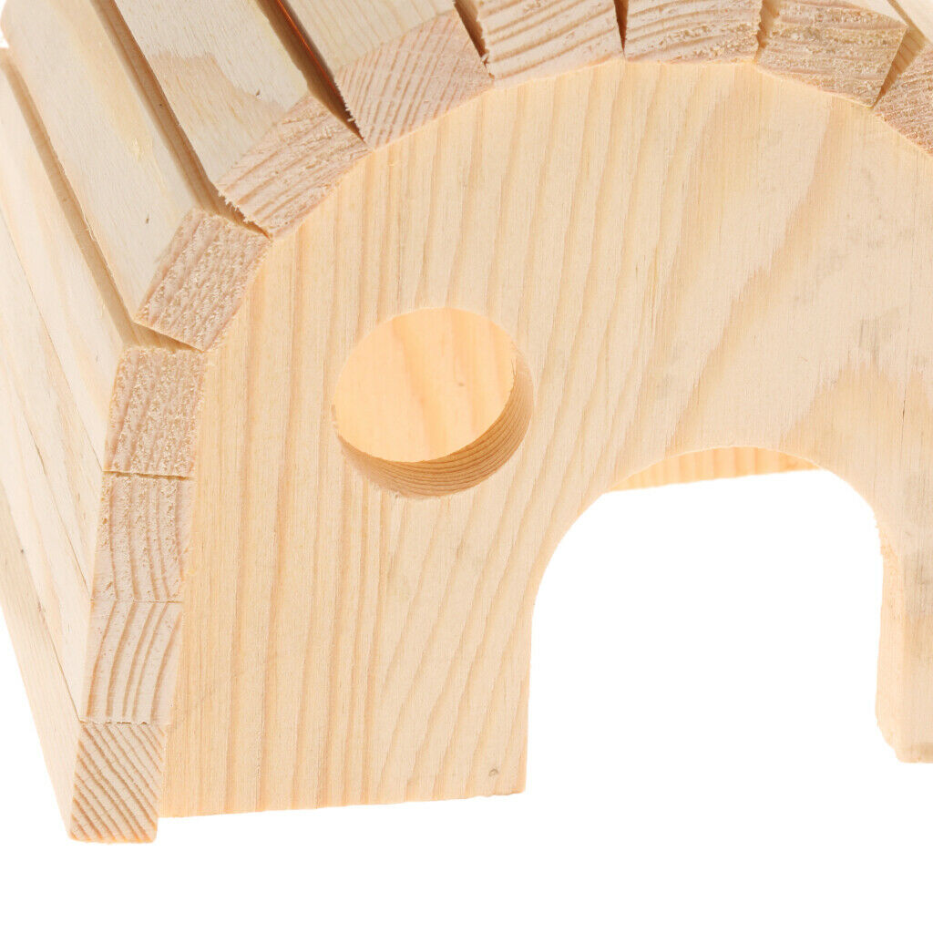 Hamster House Small Animals Hideout, Pet Mini Hut,Hamster Cages, Wood Hamster