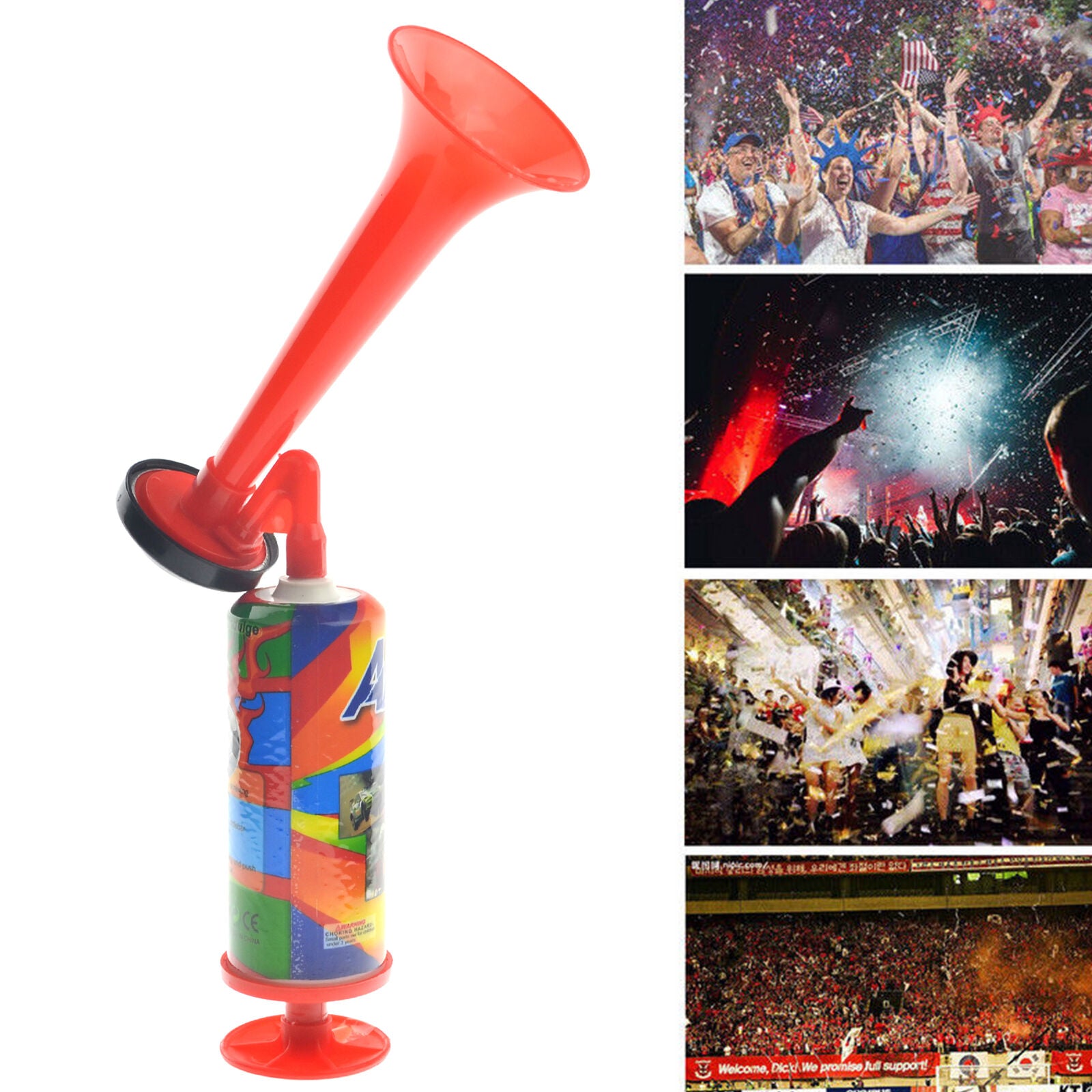 Handheld Portable Air Horn Pump Loud Parties Games Sports Events 19*7*7cm