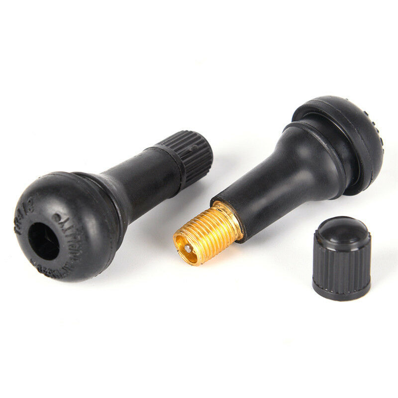 5PCs/set Black TR413 Tubeless Car Wheel Tire Valve Stems with Caps Tyr.l8