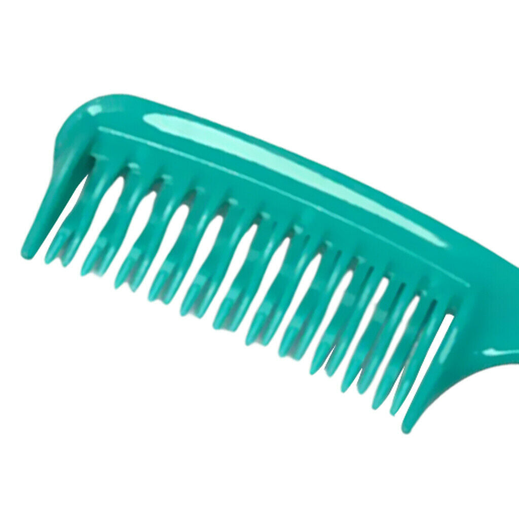 Curved Tooth Detangling Comb Hair Detangler Brush  for Wet Curly hair Green