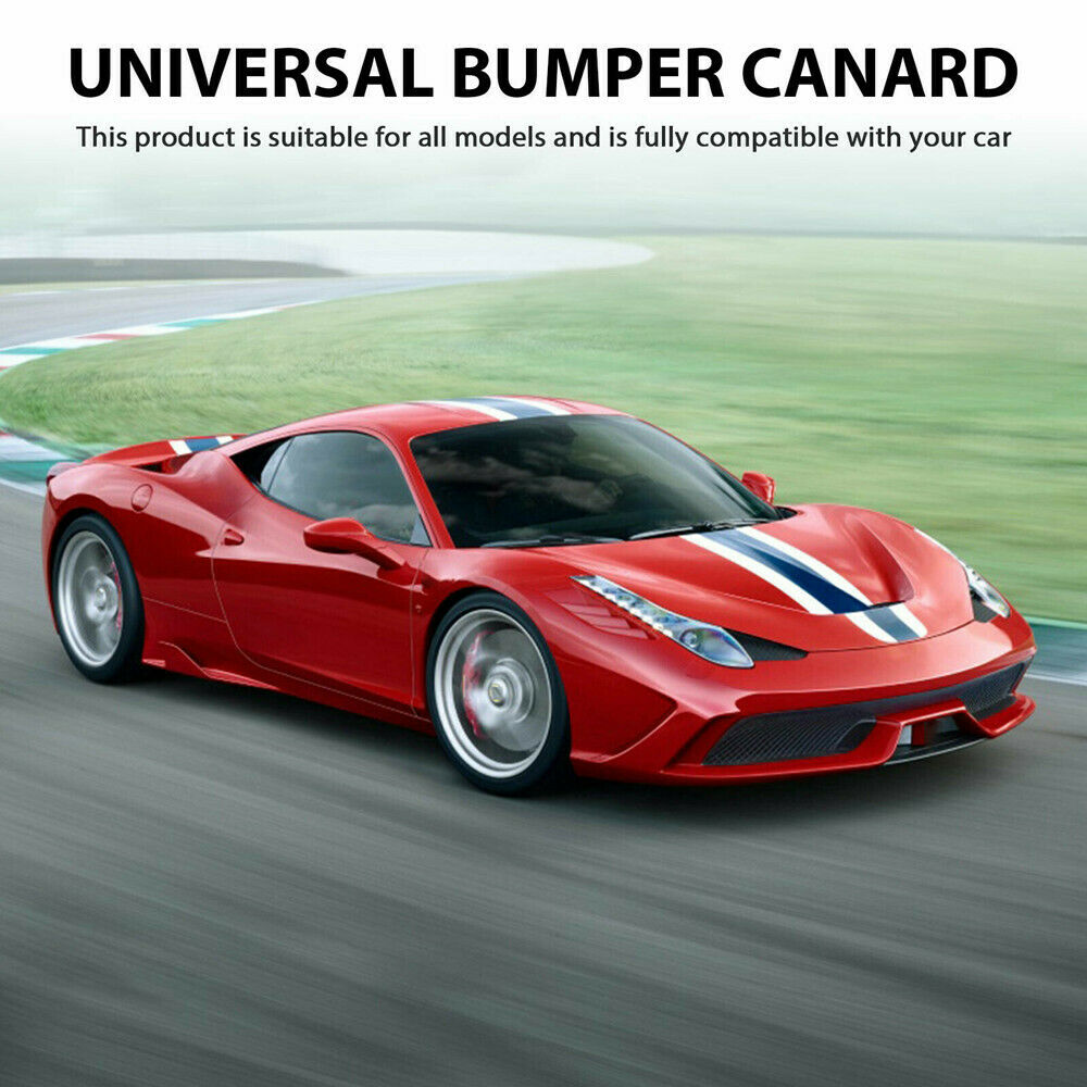6pcs/set Car Front Bumper Lip Decoration Canards Diffuser Splitter Body Spoiler