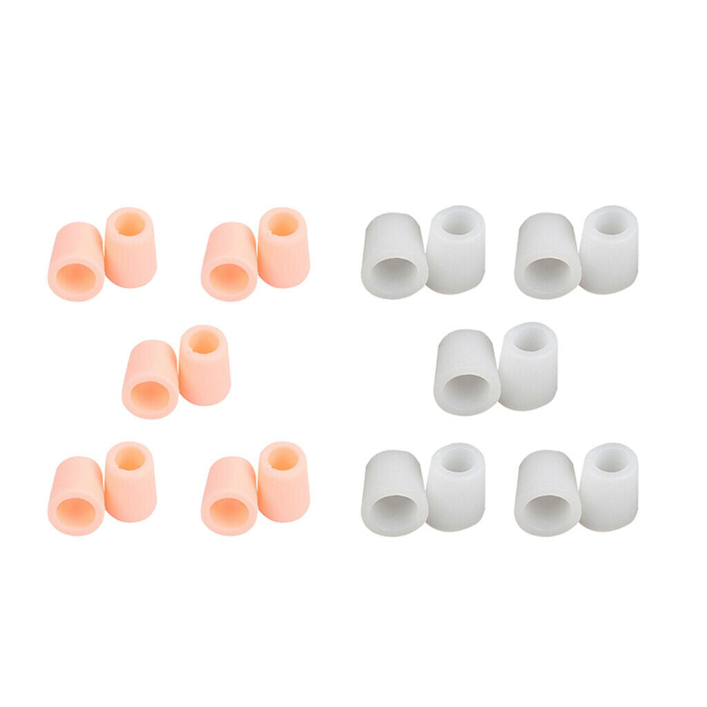 10 Pairs Men Women Toe Tube Caps Foot Corns Remover Blisters Toe Protector