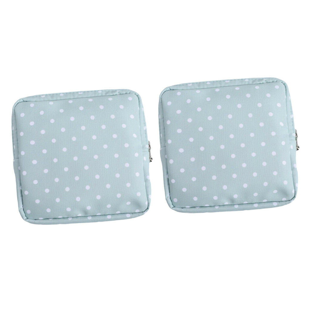 2pc Sanitary Napkins  Zipper Tampons Collecting Bags Pouch Organizer