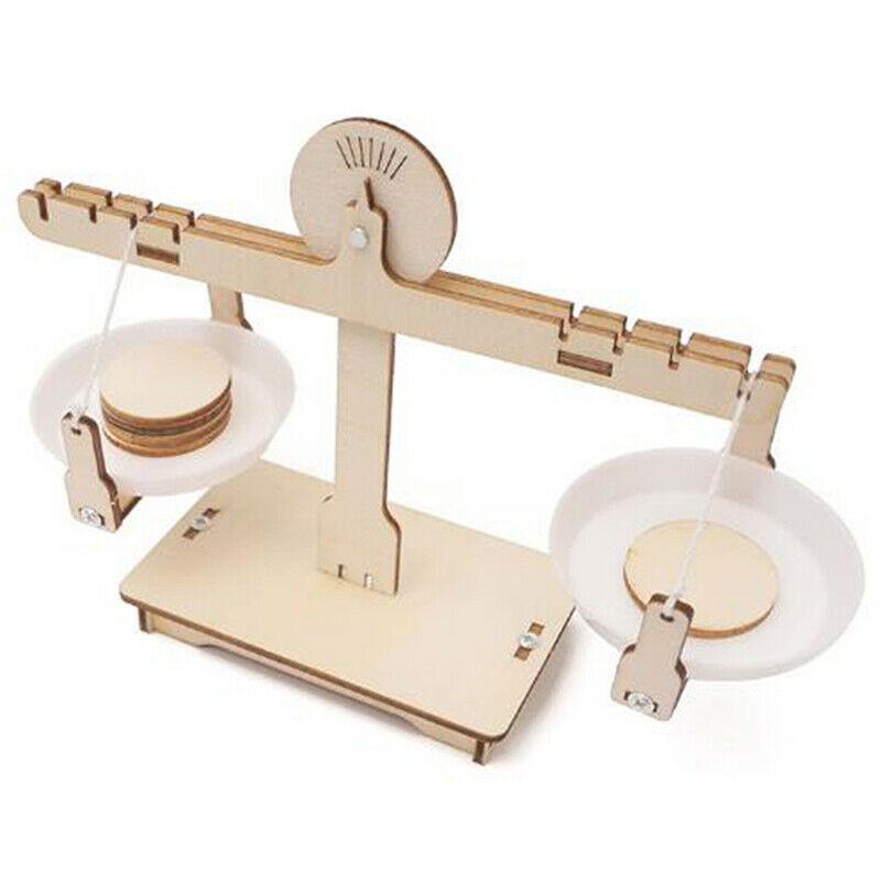 Kids DIY Educational Wooden Balancing Scale Math Learning Game Board Toys Kit SJ