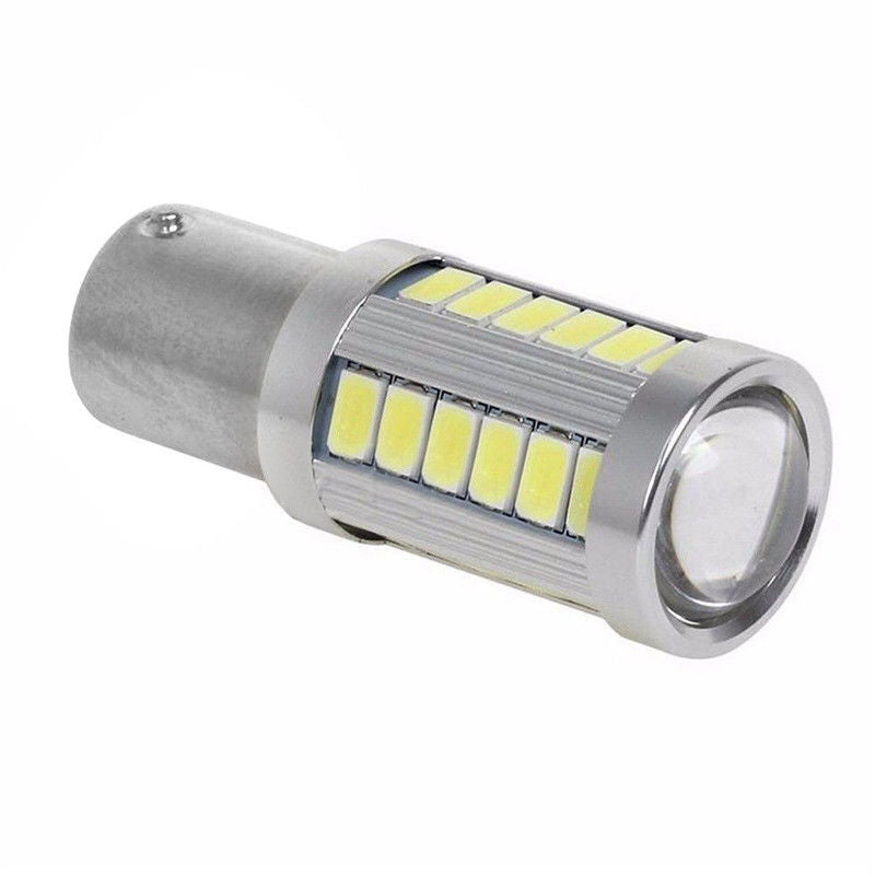 LED Car 2x White Bulbs BA15S P21W 1156 Backup Reverse Light 33-SMD 5630 5730 12V