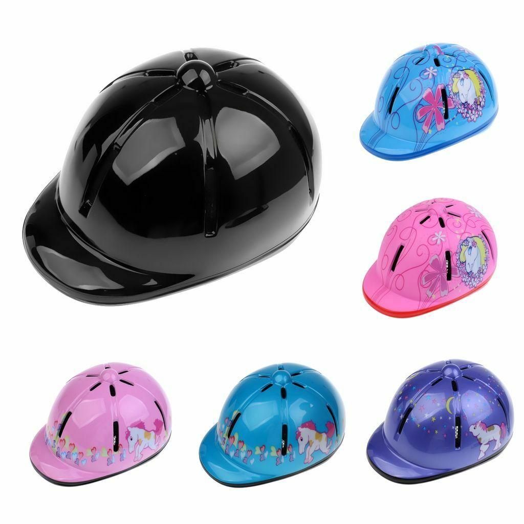 Children Kids Adjustable Horse Riding Hat/Helmet Head Protective Gear Black