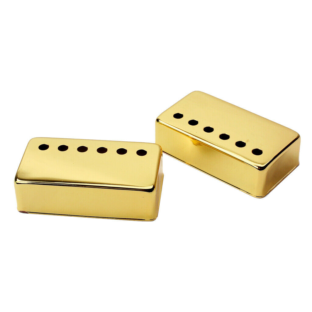 2 Pcs Copper Pickup Covers For LP SG EPI Electric Guitar N + B 70x38x20mm