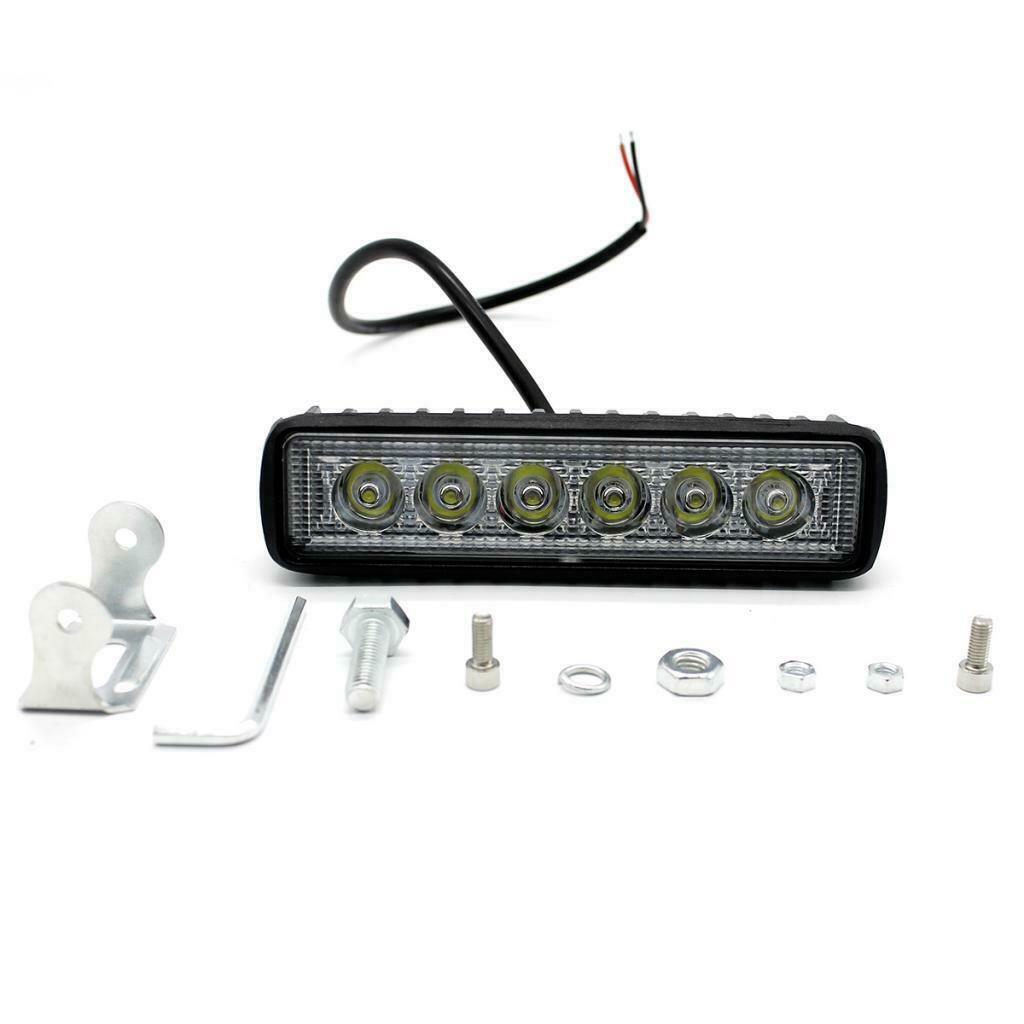 6" 18 Watt Spot LED Light Work Bar Driving Fog Lights for SUV Car