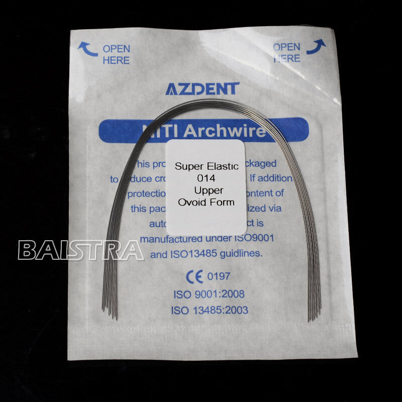 500X Dental Orthodontic Super Elastic Niti Round Arch Wires Ovoid Form All Size