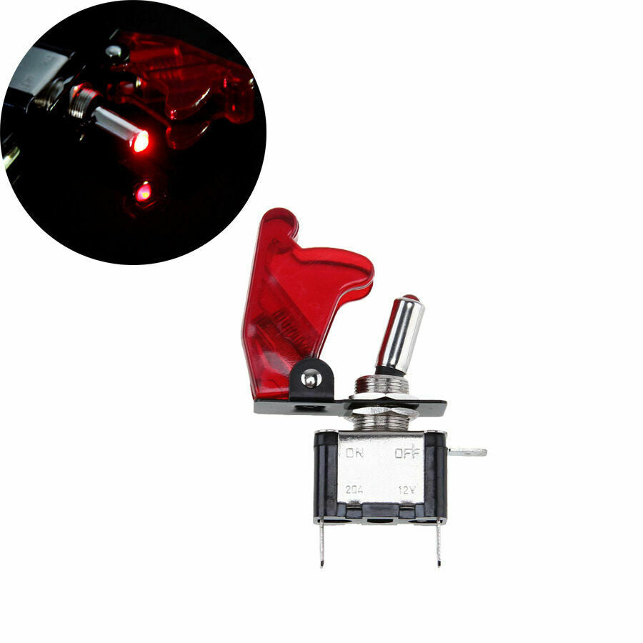 Universal Car Auto Engine Start Button Switch Ignition Starter Kit Red LED DC12V
