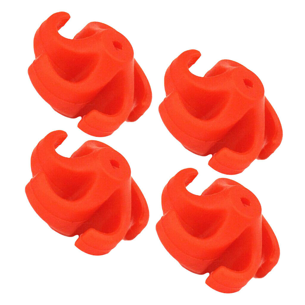 Archery Bow String Stabilizer Vibration Absorber Silencer Dampeners Red