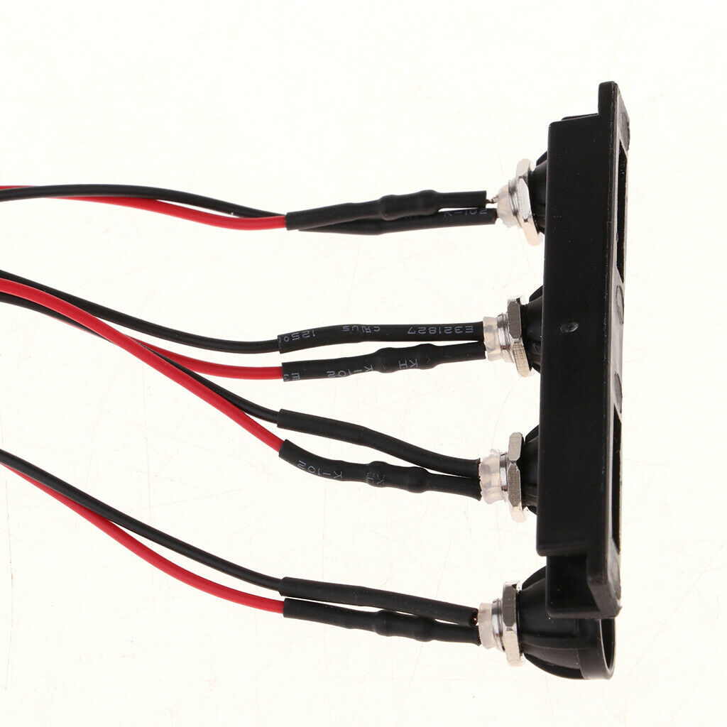 4 LED Light Bar Roof Lamp With Rack For WPL 1/16 RC Car Truck DIY Parts