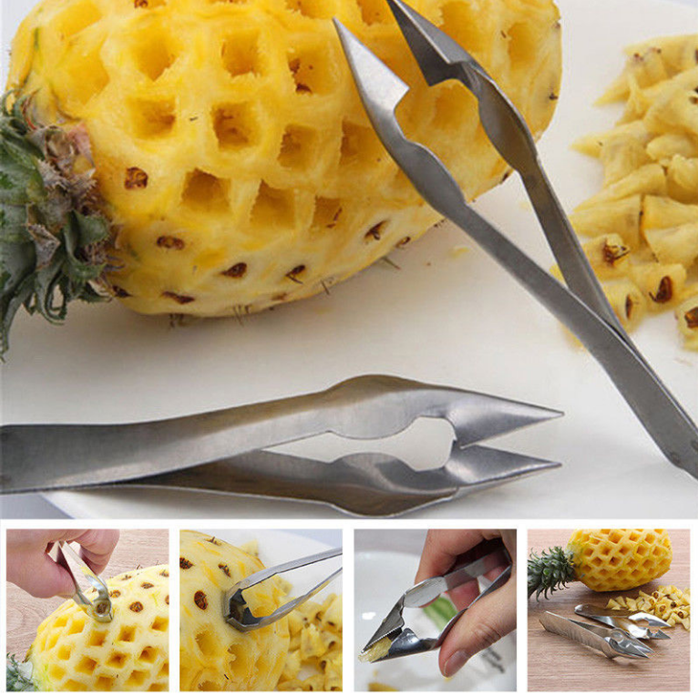 Eye Remover Fruit Corer Peeler Tools Kitchen Pineapple Clip Cutter Slicer