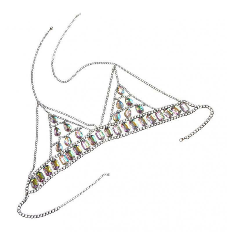 Charming Bohemian Body Chain Bra Chest Shoulder Bralette Harness Necklace