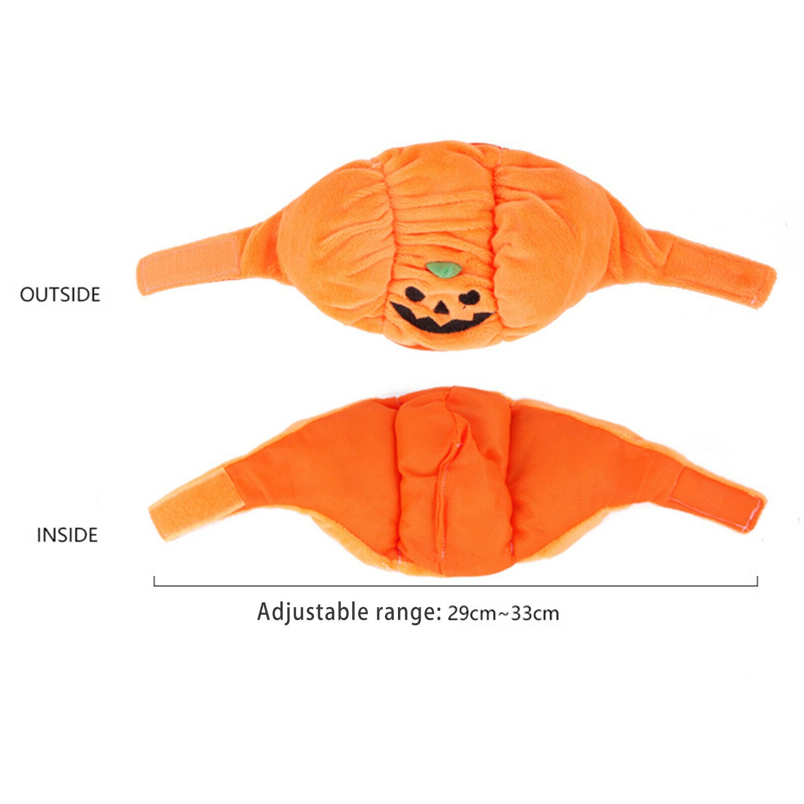 Dog Cat Pet Cute Halloween Pumpkin Hat Puppy Clothes Party Dress Up Supplies