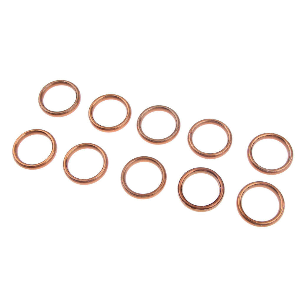 10 Piece Exhaust Muffler Gasket Kit ID: 30 Mm Outside Diameter: 40 Mm for CG125