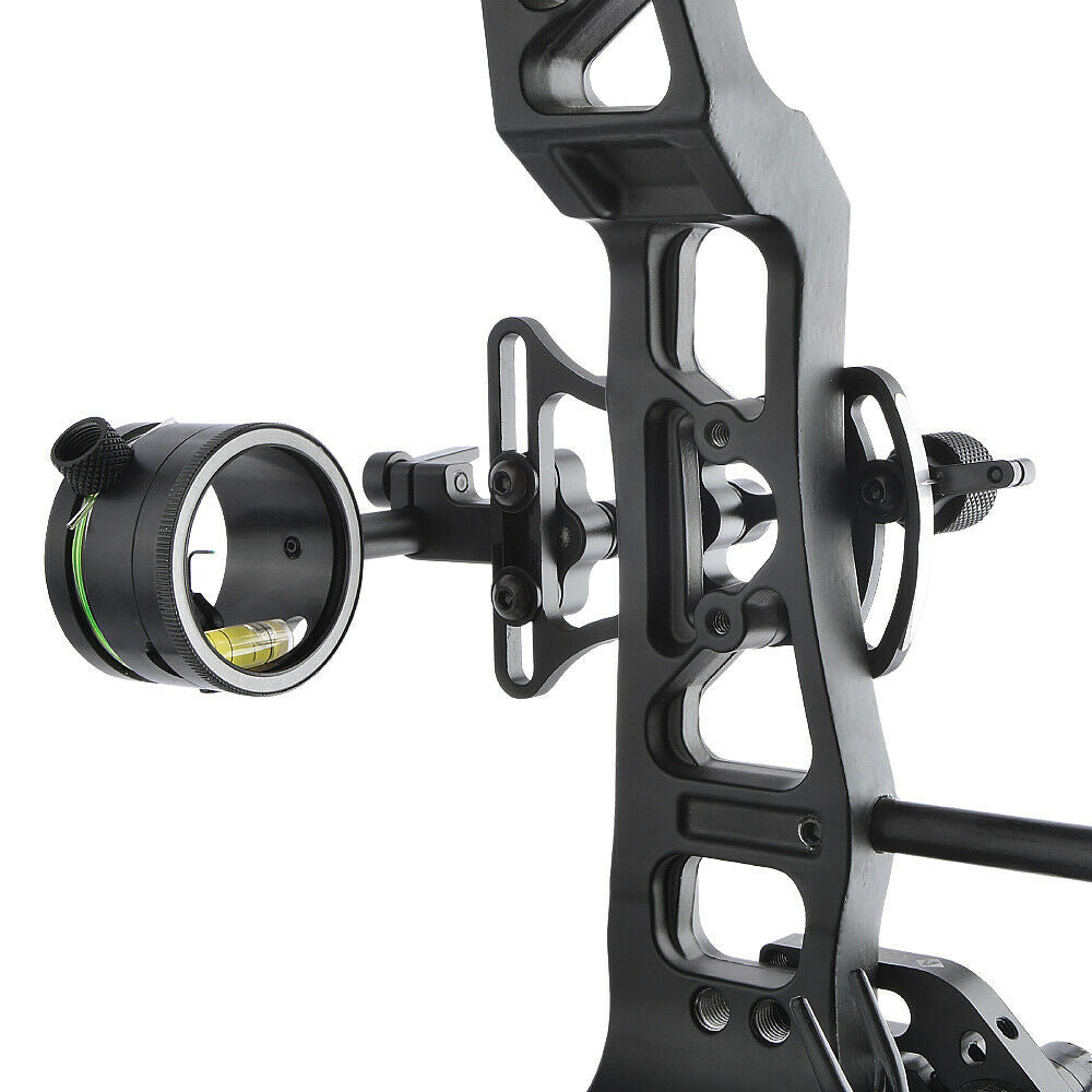 Single Pin Compound Bow Sight 1 Pin 0.019" Adjustable Archery Hunting Shooting